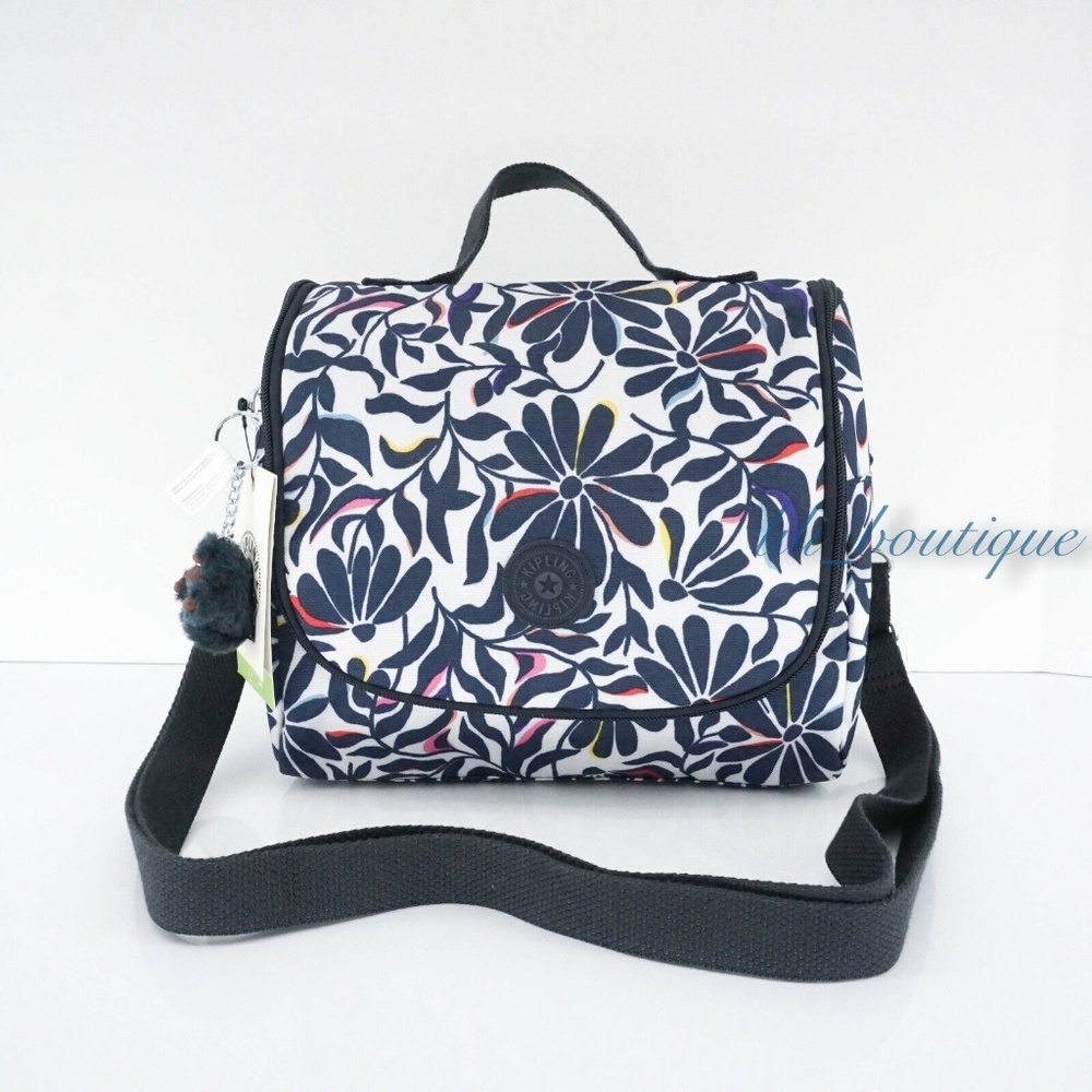 NWT Kipling AC7256 Kichirou Insulated Lunch Bag Polyester Floral Flourish Multi